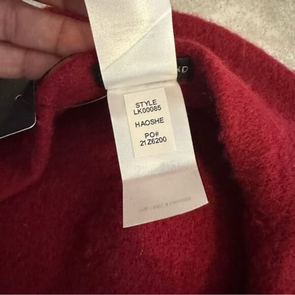 Lucky Brand Burgundy Wool Beret - Picture 8 of 9